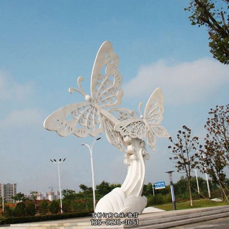 不锈钢蝴蝶景观雕塑