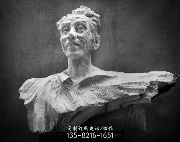 贺绿汀石雕头像-中国当代著名音乐家雕像图片