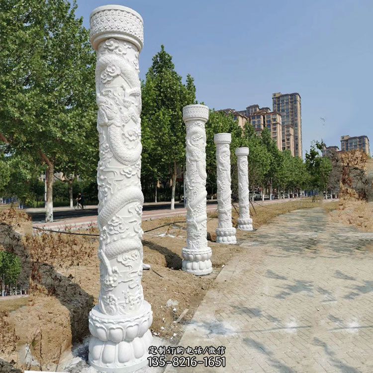 青石雕刻的神秘：传承中国古老的龙柱雕刻