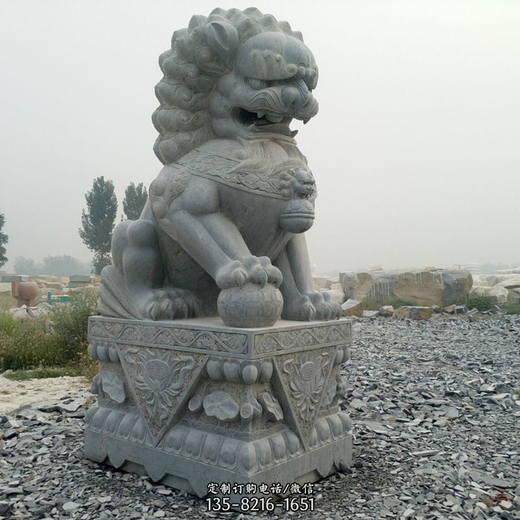 青石北京狮子雕塑