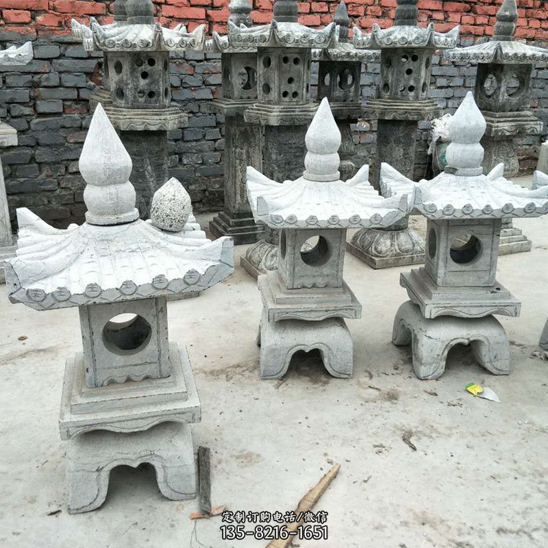 中式庭院石雕灯笼