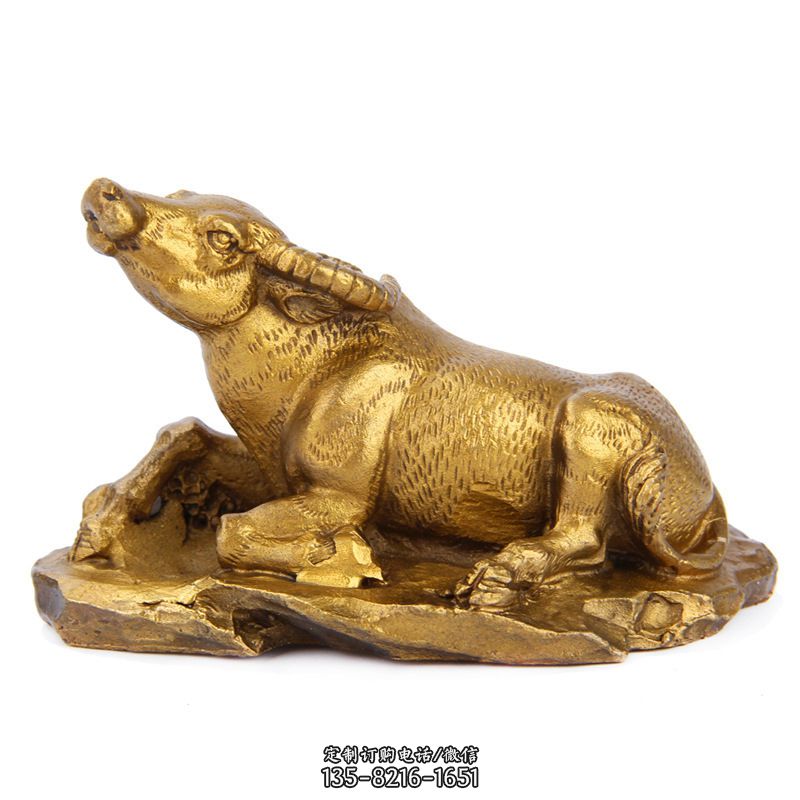 生肖牛-铸铜鎏金动物雕塑摆件