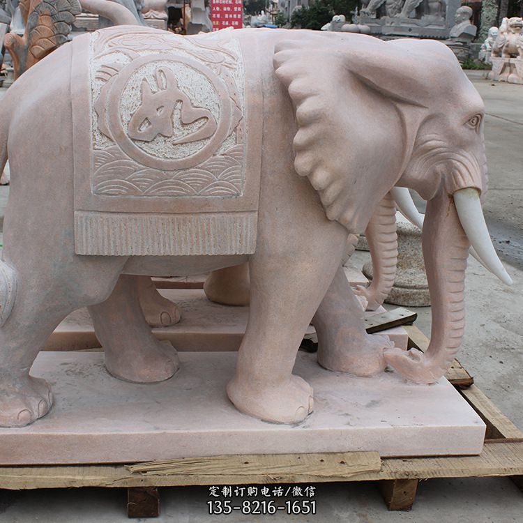 石雕/大象/寺庙：形态各异的寺庙石雕大象图片欣赏