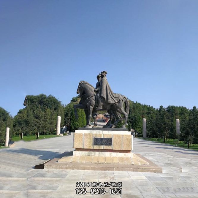 王昭君——景区广场历史名人的铜雕塑