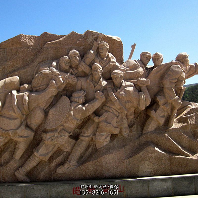 凯凯雪山砂岩人物群景观雕塑图片