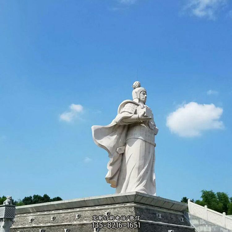 兵仙韩信汉白玉石雕-景区古代著名将领军事家雕像图片