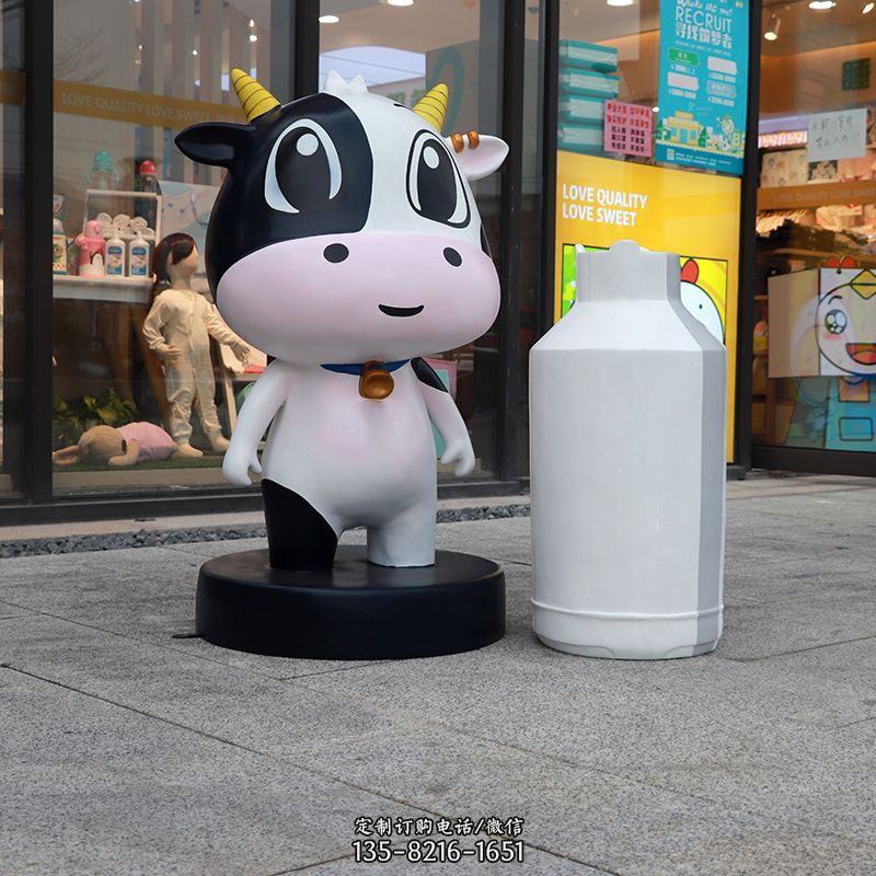 卡通动漫牛商场美陈动物雕塑