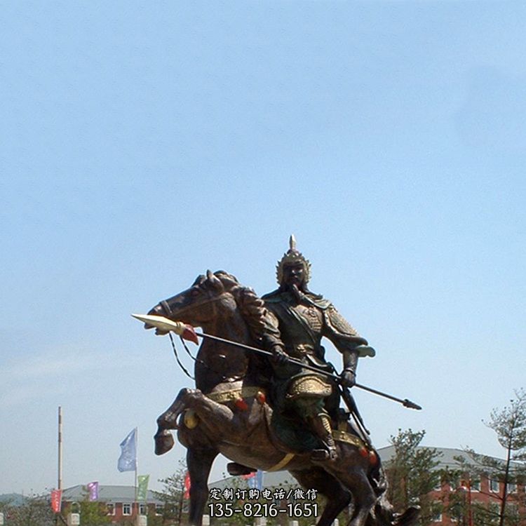 岳飞城市名人景观雕塑-公园景区历史人物雕像