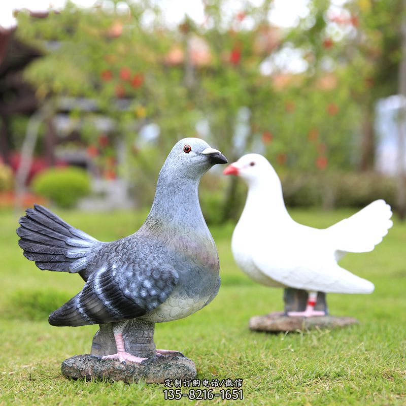 不锈钢和平鸽雕塑