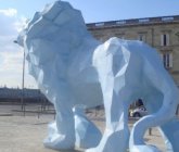 城市街道创意动物狮子景观雕塑摆件