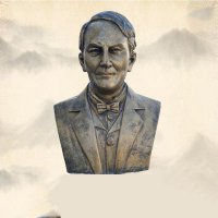 世界名人爱迪生纯铜头像雕塑-学校校园名人系列雕塑
