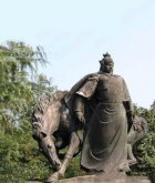 历史名人岳飞雕塑-城市公园历史文化人物雕像