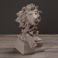 卡通西洋狮子头雕塑