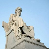 西方哲学家苏格拉底石雕人物塑像
