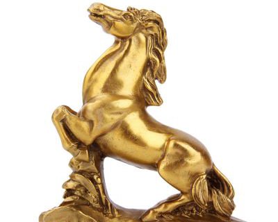 生肖马-铸铜鎏金动物雕塑摆件
