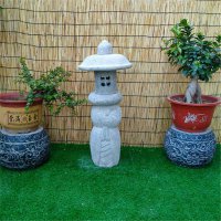 日本式石灯笼-汉白玉中式石雕灯笼
