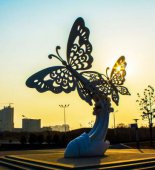 户外不锈钢城市广场景观蝴蝶雕塑