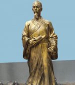 中国古代名人史学家司马迁仿铜雕塑