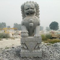 青石故宫狮子雕塑
