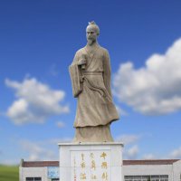 皇普谧石雕塑像-医院著名中国古代医学人物雕像