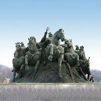 郭子仪出征情景雕塑-景区景点中国历史名人大型雕塑