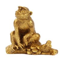 生肖猴-铸铜鎏金动物雕塑摆件