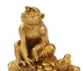 生肖猴-铸铜鎏金动物雕塑摆件