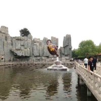 天壶流水喷泉-鱼喷泉雕塑