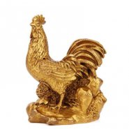 生肖鸡-铸铜鎏金动物雕塑摆件