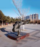 摔跤景观人物雕塑城市广场体育主题雕塑景观