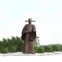 世界法医学鼻祖纯铜宋慈公园景区终归历史名人雕像
