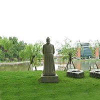 中国古代杰出的法医学家石雕宋慈雕塑像