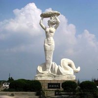 景区园林创世神女娲补天石雕雕塑