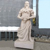 三皇之首伏羲石雕塑像