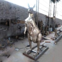 纯铜铸造袋鼠雕塑