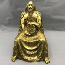 伏羲铜雕塑-中华民族上古神话人物雕像