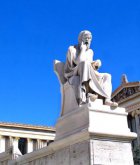 柏拉图大理石景观雕塑-城市广场景区园林世界名人雕像