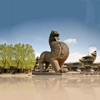 铜雕狴犴雕塑-景区园林广场神兽景观摆件