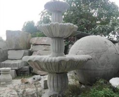 石雕喷泉流水槽