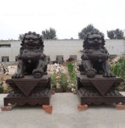 铜雕北京狮子-狮子雕塑厂家