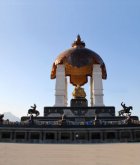 景区广场大型历史名人成吉思汗景观雕像