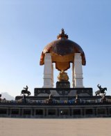 景区广场大型历史名人成吉思汗景观雕像
