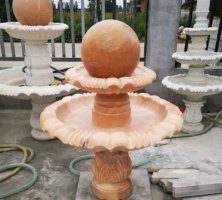 循环风水球-风水球喷泉石雕