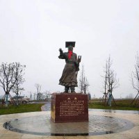 公园历史名人上古神禹大禹铜雕像