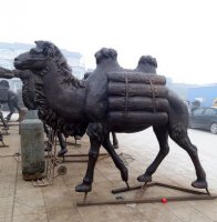 纯铜骆驼雕塑丝绸之路骆驼动物雕塑