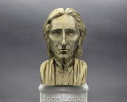 约翰洛克铜雕头像-英国哲学家世界著名人物雕塑