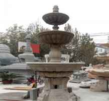 石雕钵式喷泉-别墅小区喷泉雕塑
