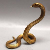 纯铜铸造蛇雕塑