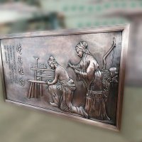 铸铜精忠报国历史文化浮雕