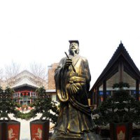中国历史文化名人书圣王羲之雕塑